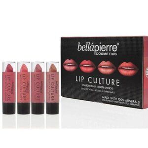 bellapierre Cosmetics Lip Culture Collection of 4 Matte Lipsticks- NIB